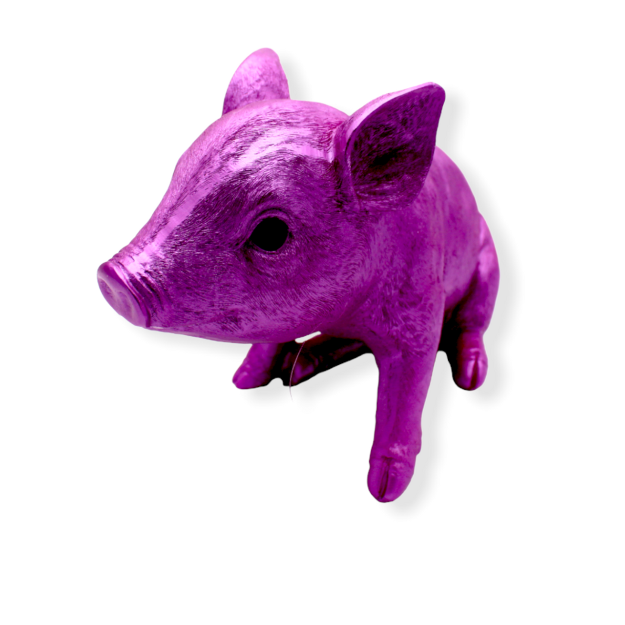 Pink Chrome Piggy Standing - 9.5