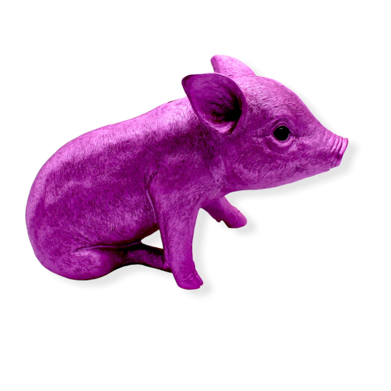 Pink Chrome Piggy Standing - 9.5