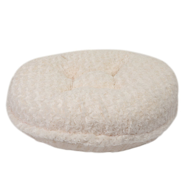 Ivory Rosebud Bagel Bed