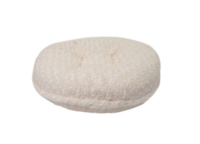 Ivory Rosebud Bagel Bed