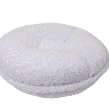 White Rosebud Bagel Bed