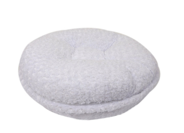 White Rosebud Bagel Bed