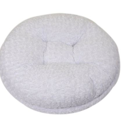 White Rosebud Bagel Bed