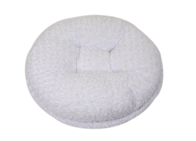 White Rosebud Bagel Bed