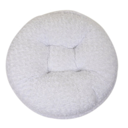 White Rosebud Bagel Bed