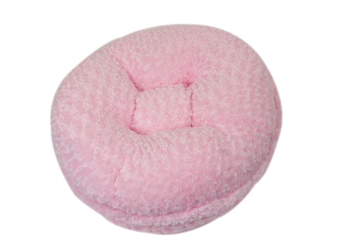 Light Pink Rosebud Bagel Bed