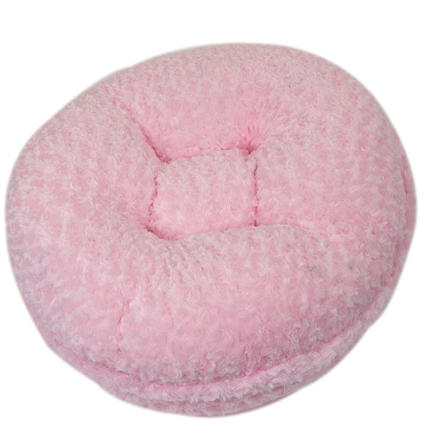 Light Pink Rosebud Bagel Bed