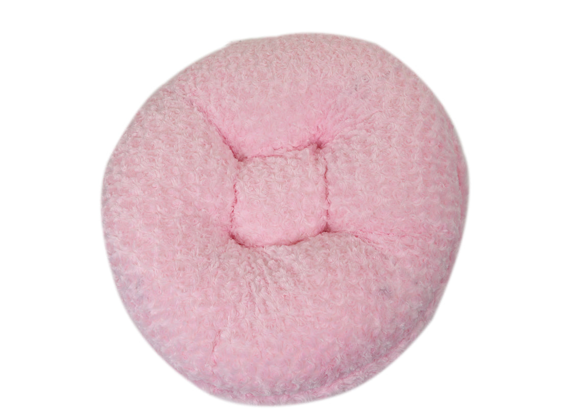 Light Pink Rosebud Bagel Bed