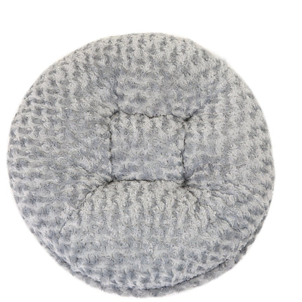 Light Grey Rosebud Bagel Bed