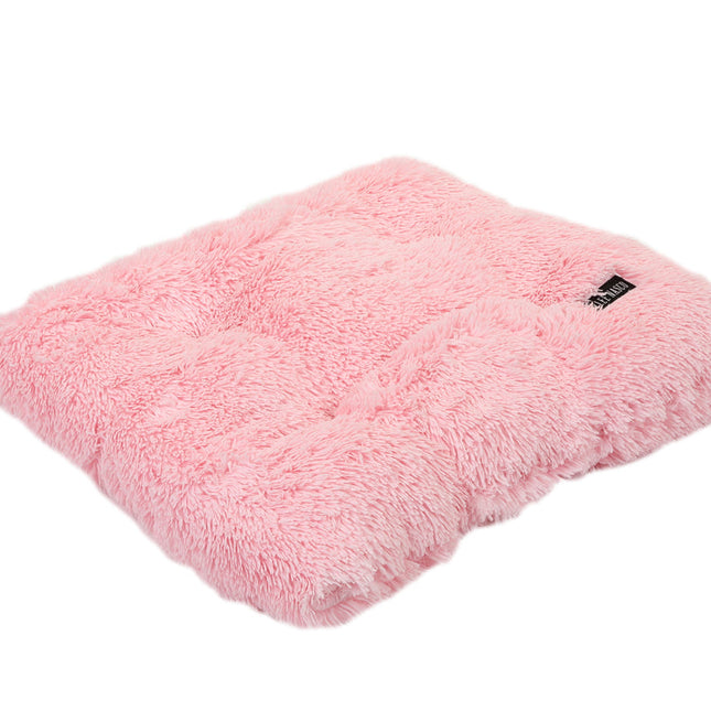 Light Pink Shag Pillow Bed