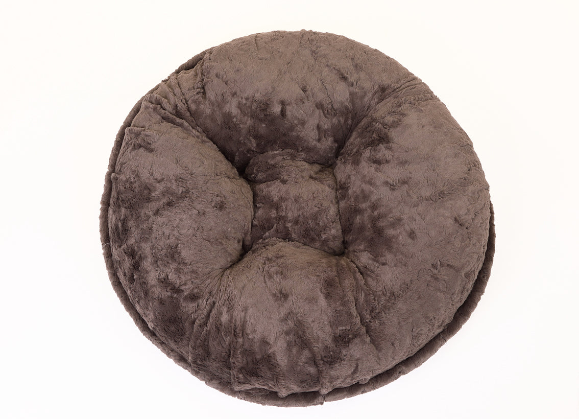 Gator with Grey Mink Bagel Bed