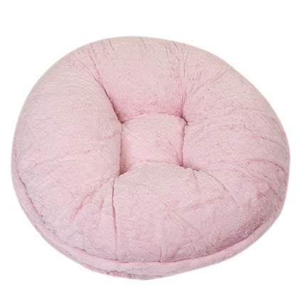 Baby Pink Mink Bagel Bed