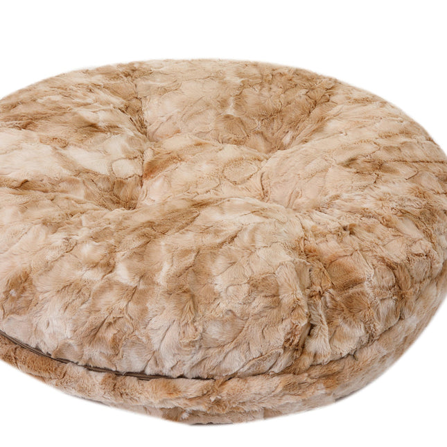 Beige Rabbit Bagel Bed