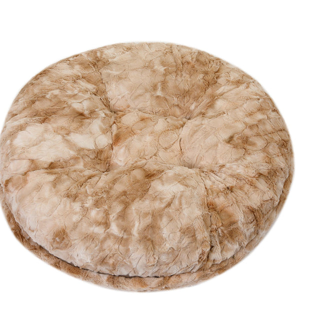 Beige Rabbit Bagel Bed