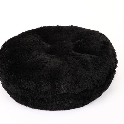 Black Shag Bagel Bed