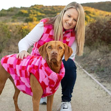 Fab Ski Matching Human Pink Sherpa Vest