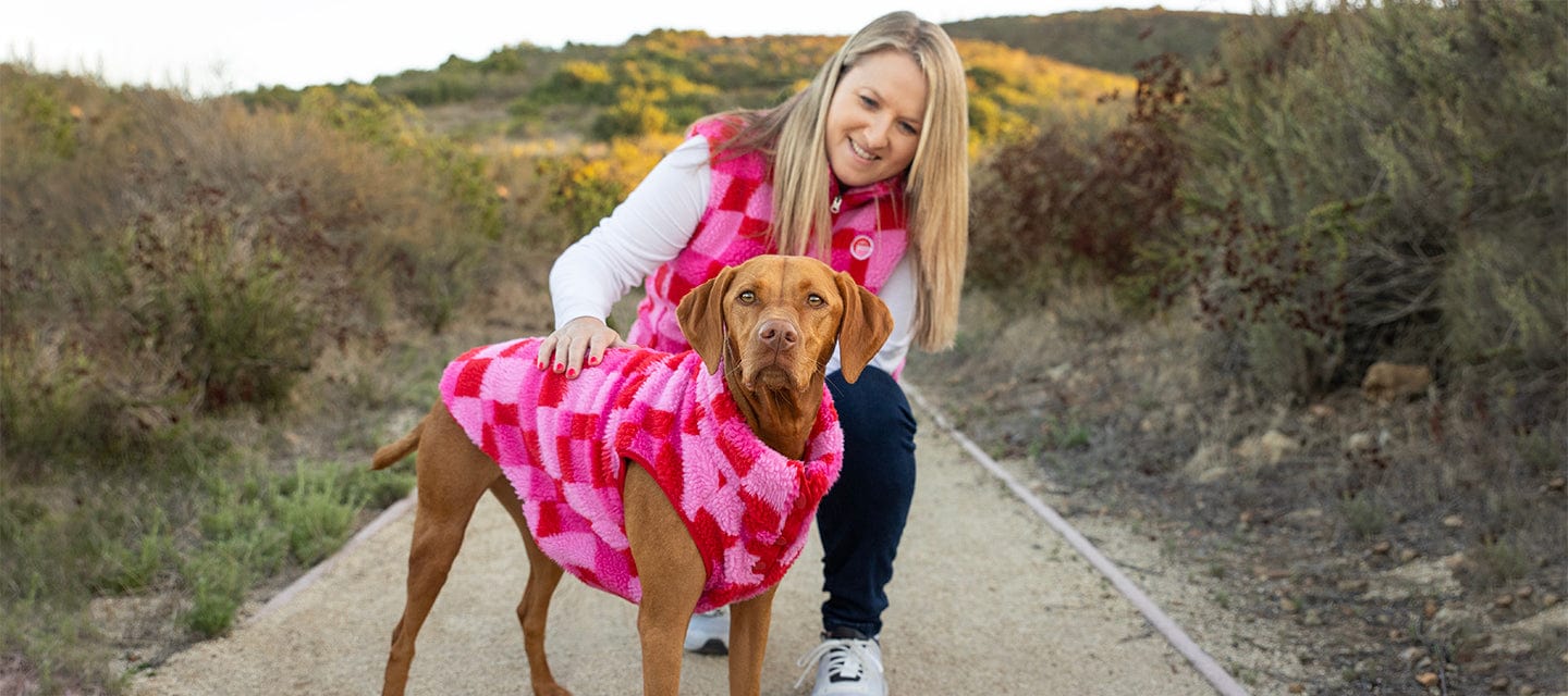 Fab Ski Matching Human Pink Sherpa Vest