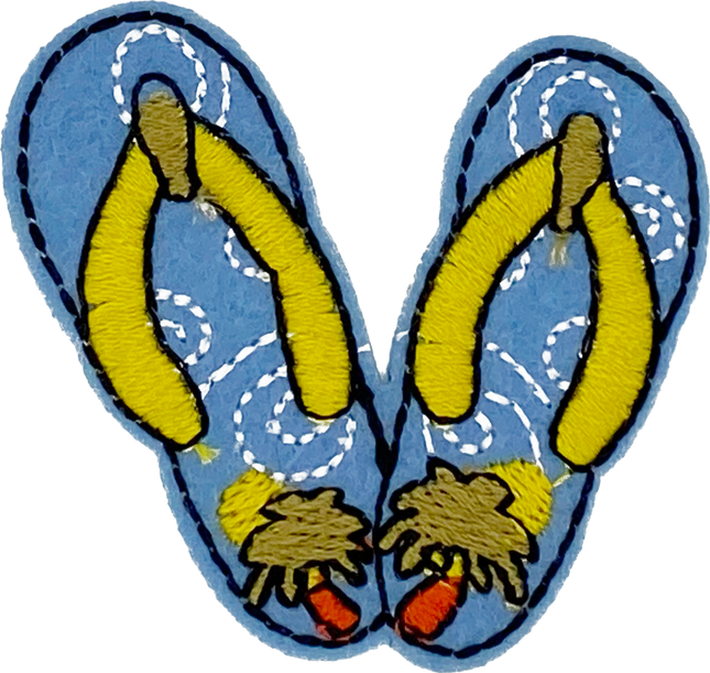 Blue Flip Flops - Patch