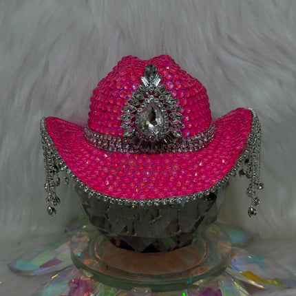 Crystal Cowboy Hat Barbie Pink