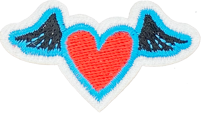 Heart with Wings 2 (Red & Blue) - Patch