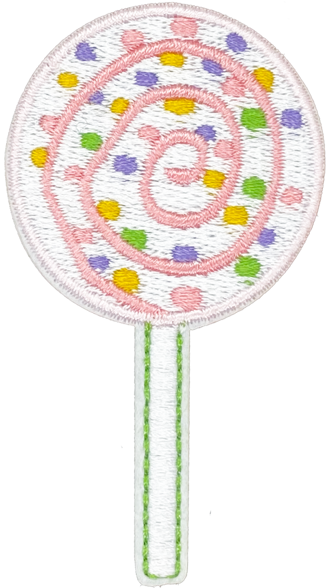 Lollypop 3 (Pink Sprinkles)- Patch