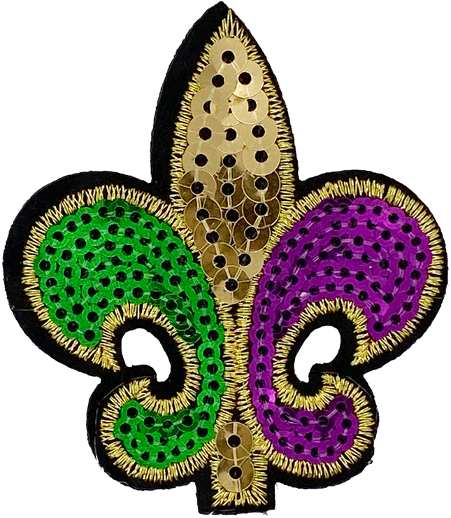 Mardi Gras Fleur de Lis - Patch