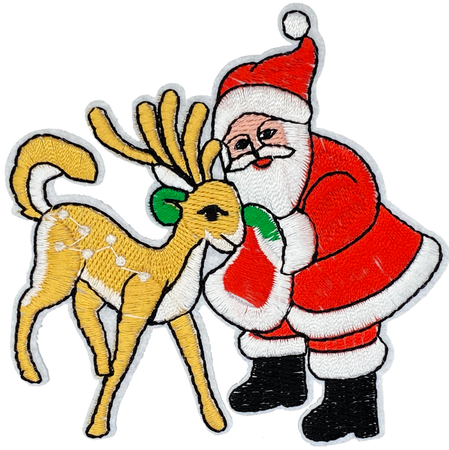 Santa & Deer - Patch