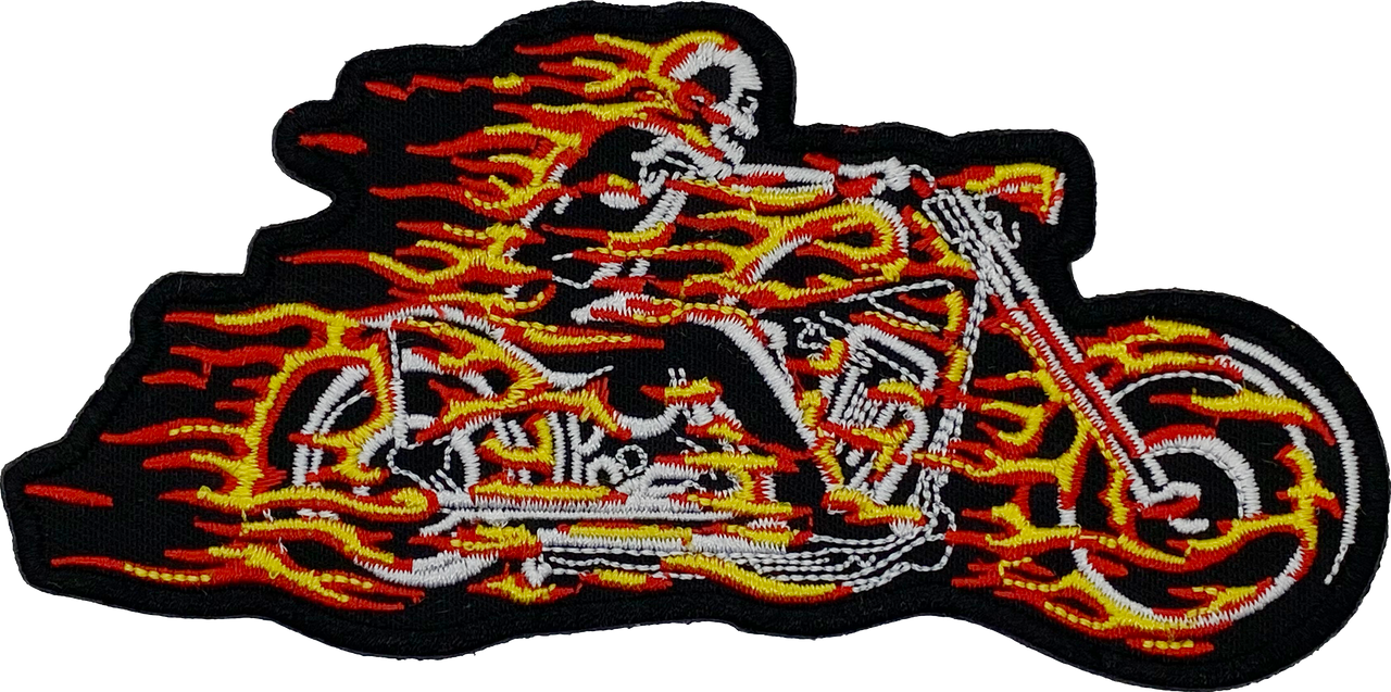 Flame Motorcycle - Patch