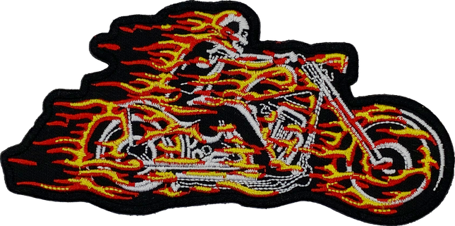 Flame Motorcycle - Patch