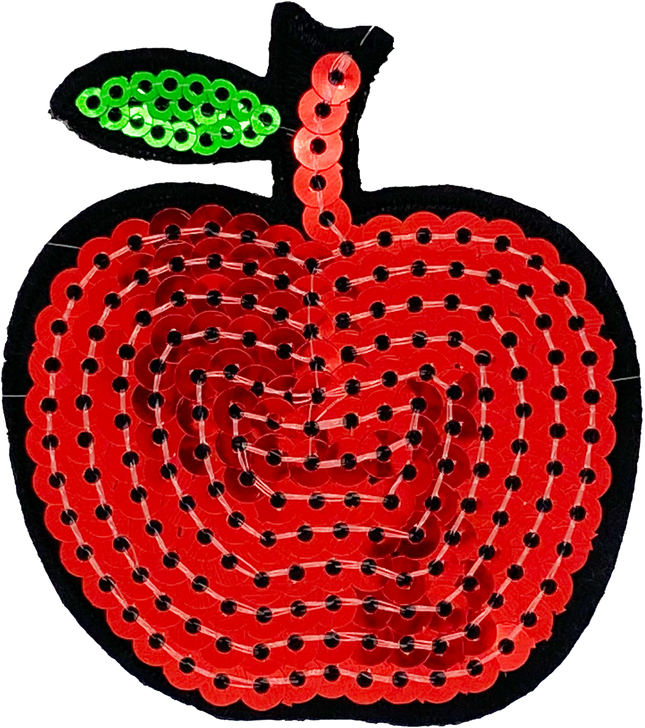 Sequin Apple - Patch