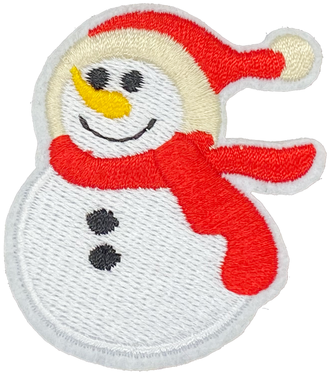 Snowman with Red Scarf - Patch