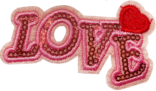 Love Pink Sequin (S) Patch