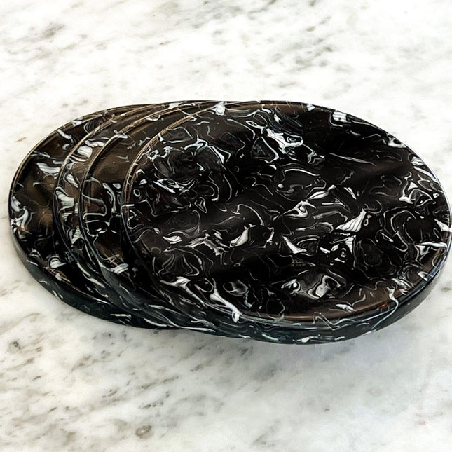 Black Marble Acrylic Coaster