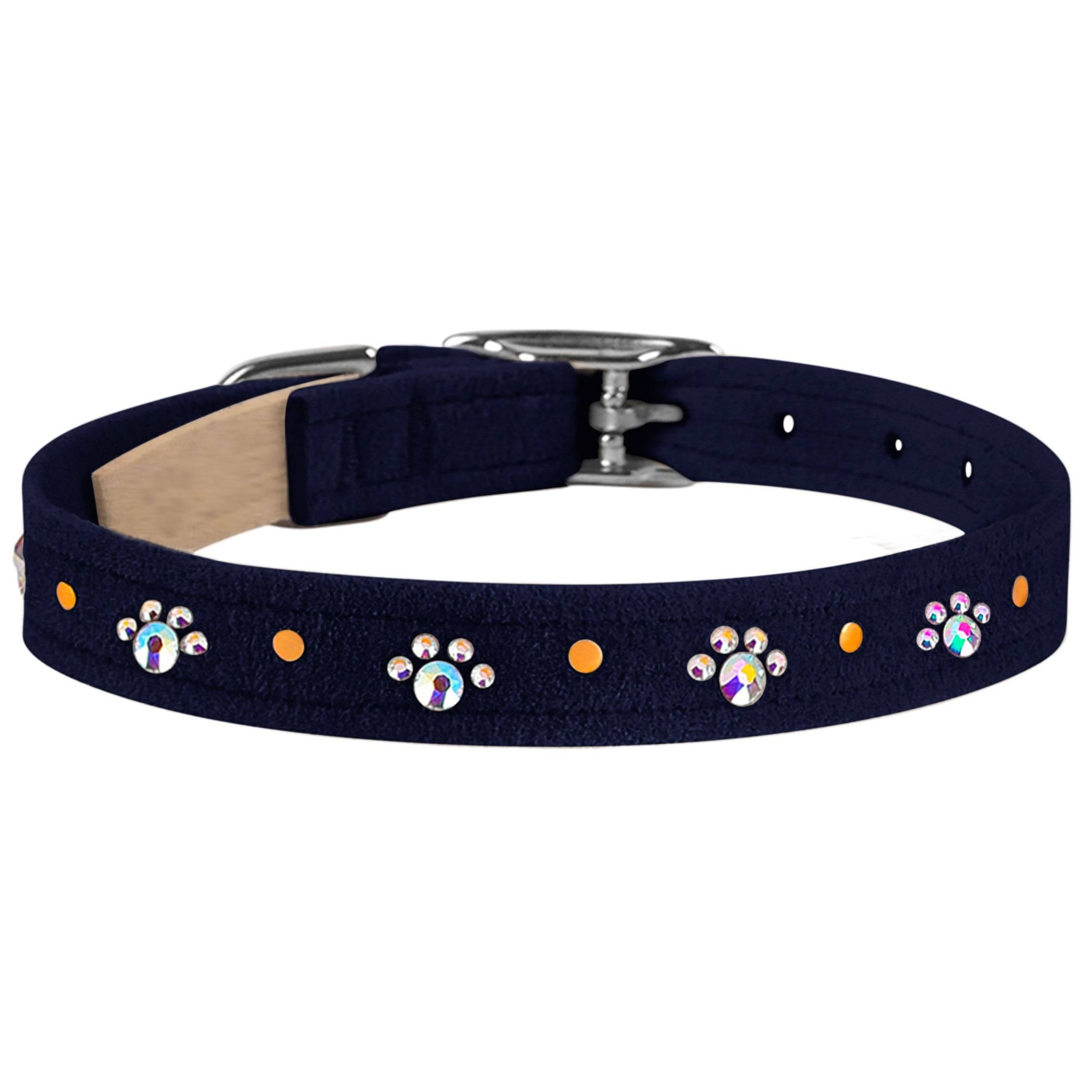 Crystal Paws Collar Indigo