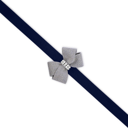 Platinum Glitzerati Nouveau Bow Leash