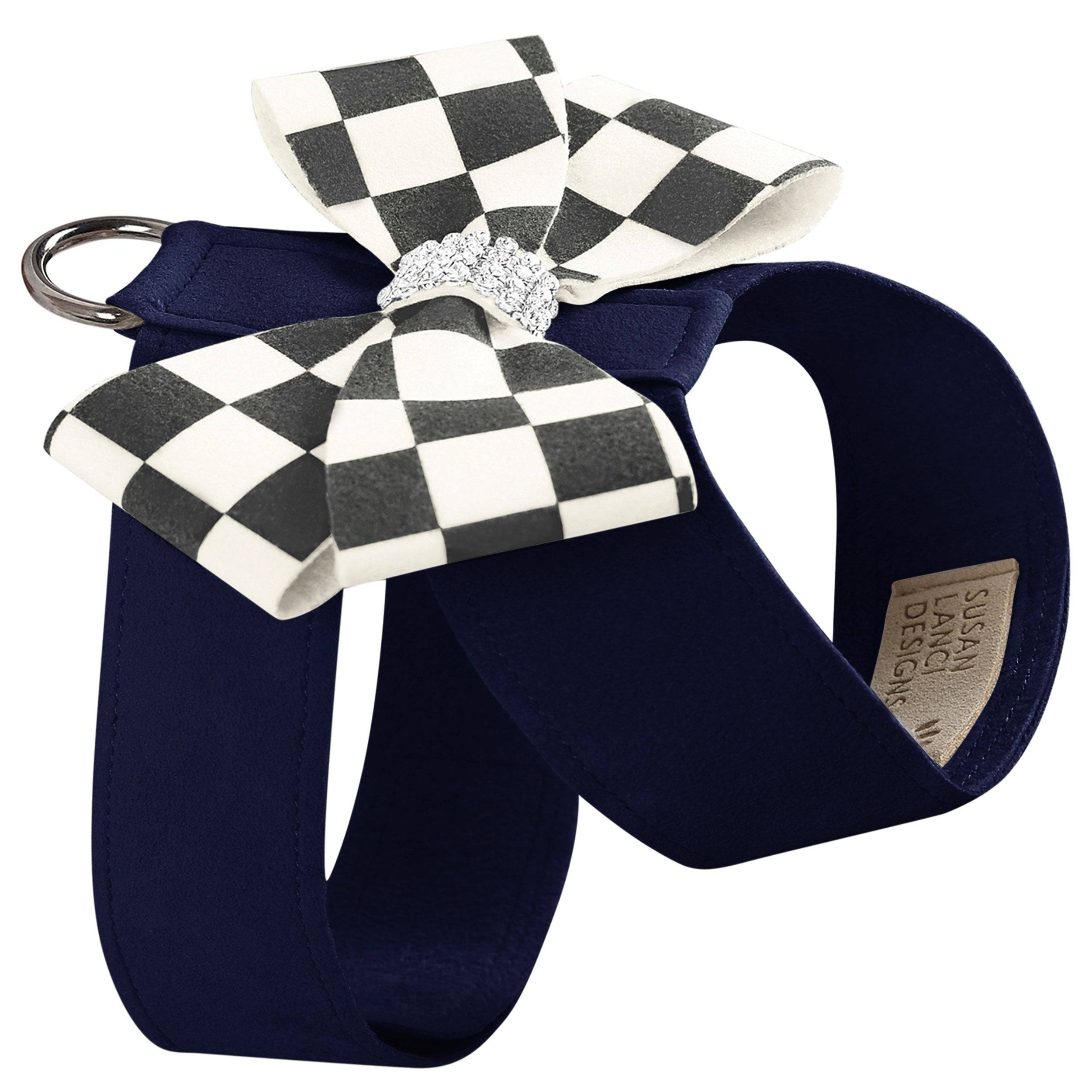 Windsor Check Nouveau Bow Tinkie Harness Indigo