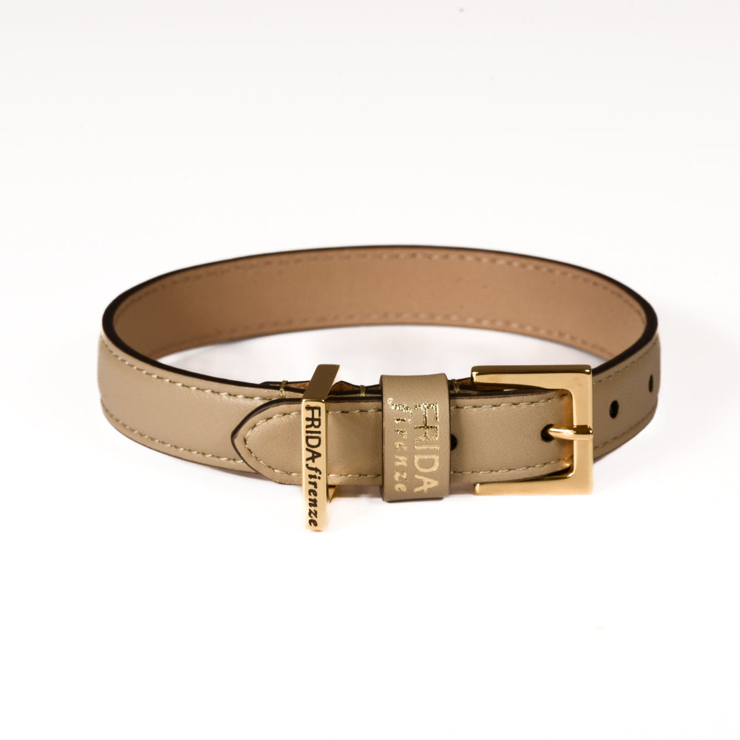 Classic Mud Leather Dog Collar