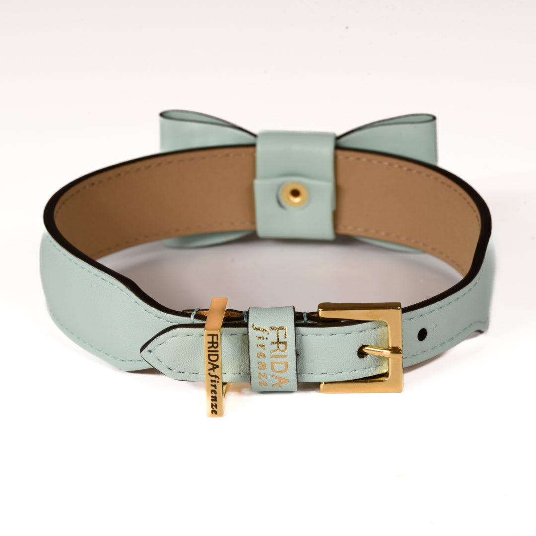 Rock Bow Cloud Leather Collar