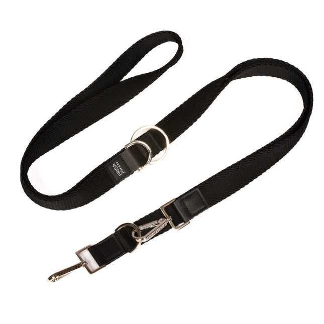 Ribbon Shoulder Black Leash