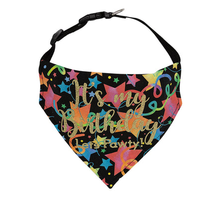 It's My Birthday Let's Pawty! Dog Bandana