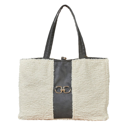 Ivory Sheepskin Bowsers Carry-All