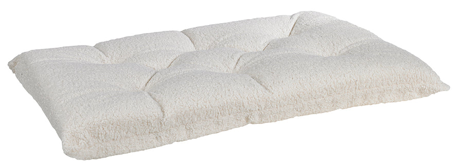 Ivory Sheepskin Tufted Cushion