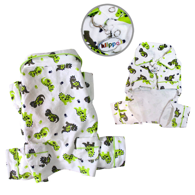 Playful Dinosaur Flannel PJ with 2 Pockets