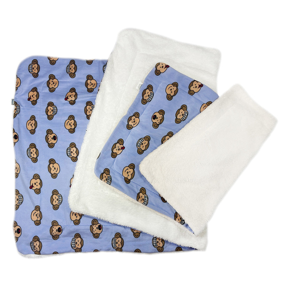 Double Layered Silly Monkey Fleece/Ultra-Plush Blanket - Lavender