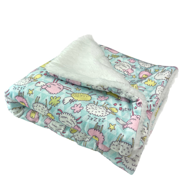 Double Layered Ultra Soft Minky/Plush Funny Sheep Blanket