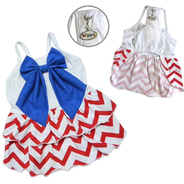 Red/White/Blue Large Bow Sundress