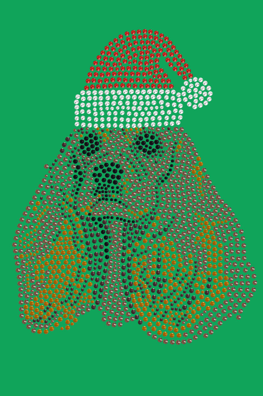 Cocker Spaniel with Santa Hat - Bandana Large (22