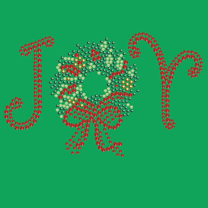 Joy Christmas Wreath - Bandana