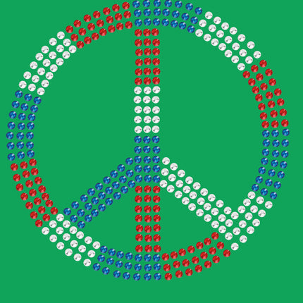 Peace Sign (Red, White, & Blue) - Bandanna