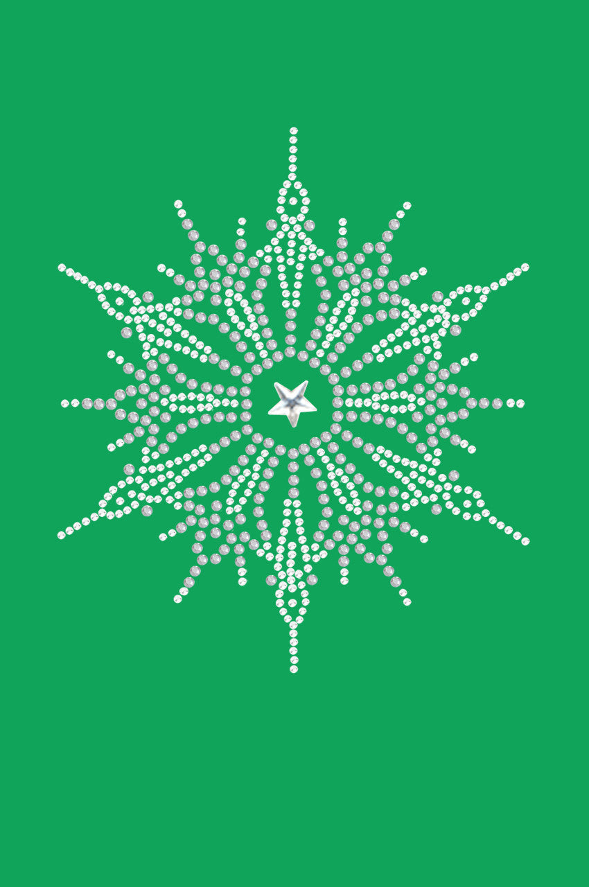 Snowflake 1 - Bandana Kelly Green